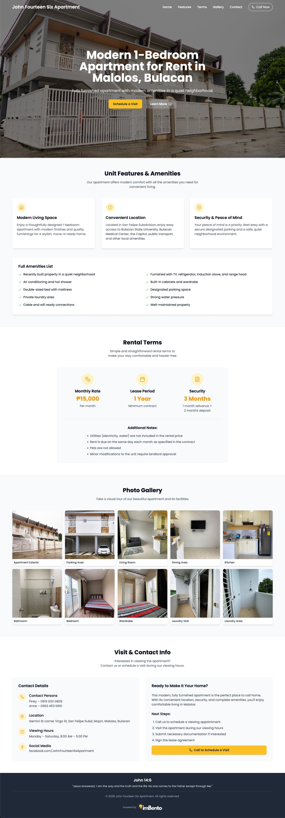 John Fourteen Six Apartment Screenshot