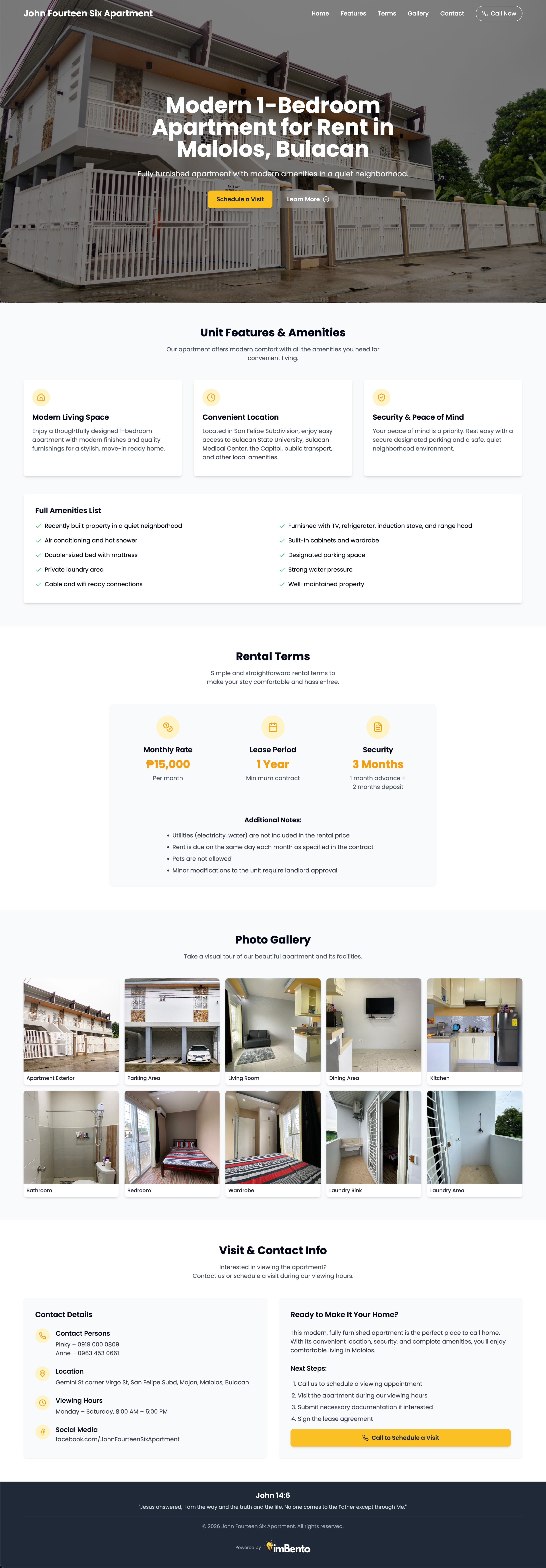 John Fourteen Six Apartment Screenshot